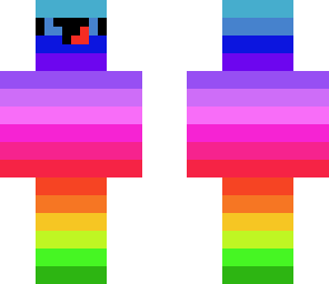creepy weird rainbow man