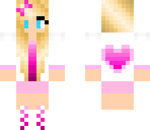 pink heart girl