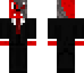 red bear in suit