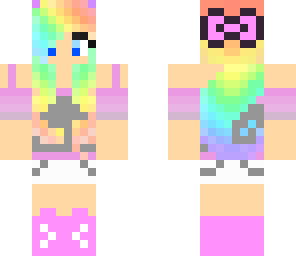 rainbow pinkie girl