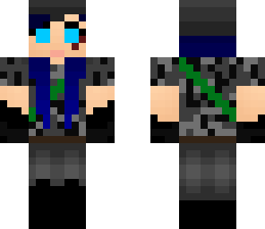 blue haired warrior