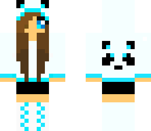 blue panda girl