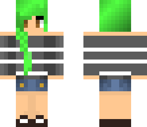 green summer girl