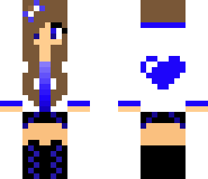 blue cute girl