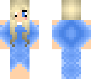 blue dress girl