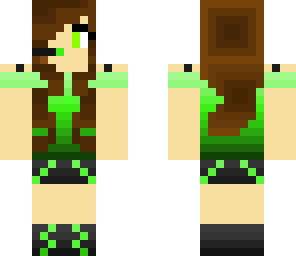 neon green gamer girl