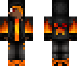 flaming man