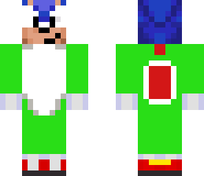 sonic in a yoshi suit