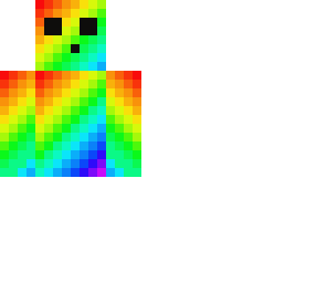 flat floating rainbow slime