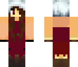 minecraft assisin girl with dress