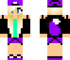 cute purple and blue girl