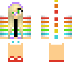 baby rainbow dino girl