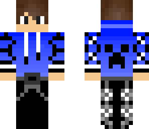 blue hoodie