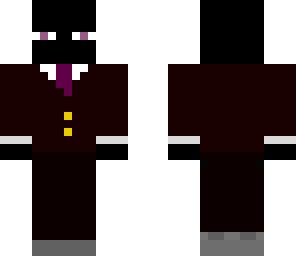 plastic enderman in a suit