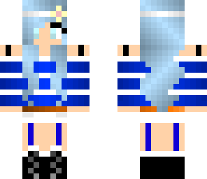 cute blue girl