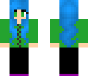 blue hair girl