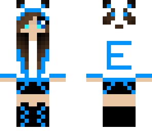 blue panda girl