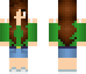 green shirt summer girl