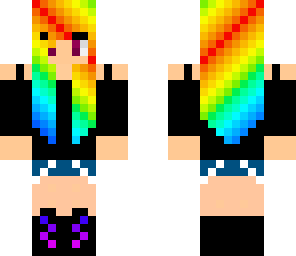 edited rainbow girl