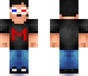 mark with 3d glasses and new hairstyle
