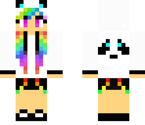 rainbow panda hoodie