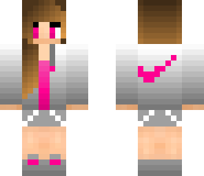 pink nike girl