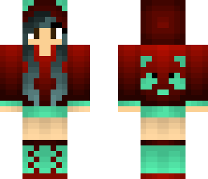 red panda hoodie girl