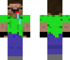 green noponoob with sunglasses