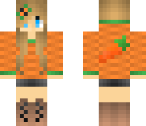 carrot hoodie girl