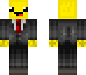 happy face in a suit