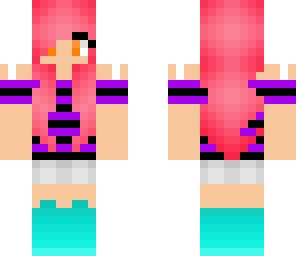 pink haired girl