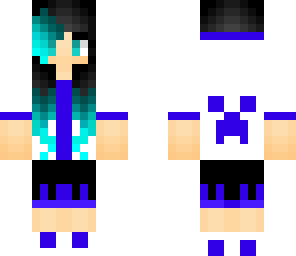 blue girl skin