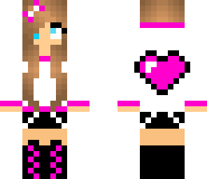 pink heart girl