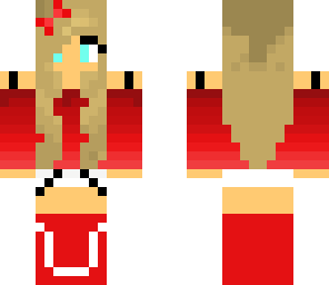 red and white girl