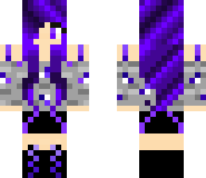 purple awesome girl