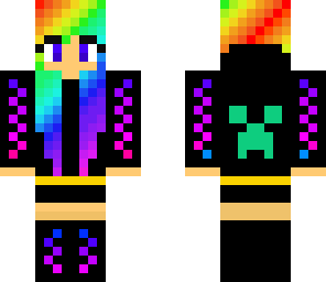 rainbow black girl