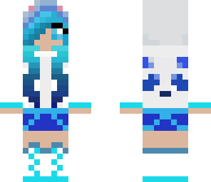 cute panda girl skin
