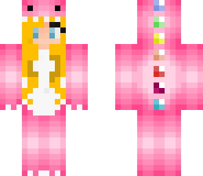 blonde pink dino girl