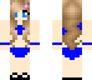 blue bikini girl