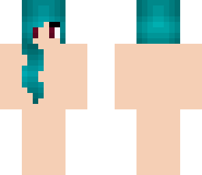 cyan ponytail hair base