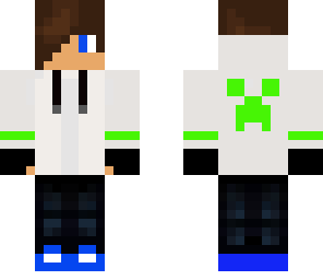 white cool creeper guy modificado
