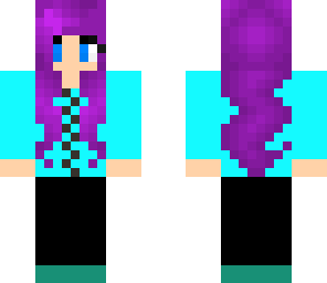 purple hair girl