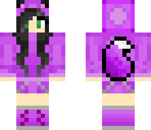 purple fox girl w black hair