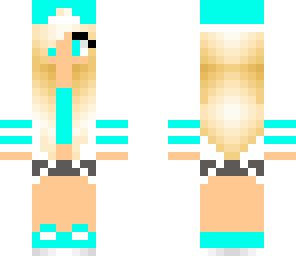 cute blue skater girl