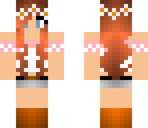 daisy crown with red hair