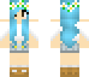 summer blue girl