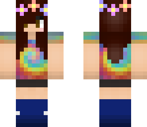 girl with tie dye shirt