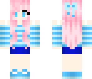 pink hair strawberry girl
