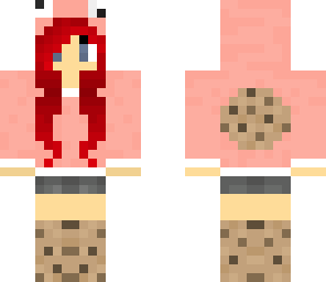 red head pink cookie girl