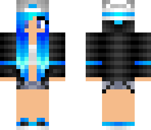 girl with blue hair